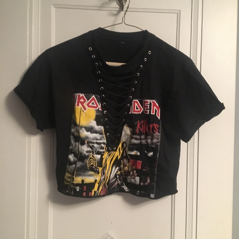 Laced up T - shirt